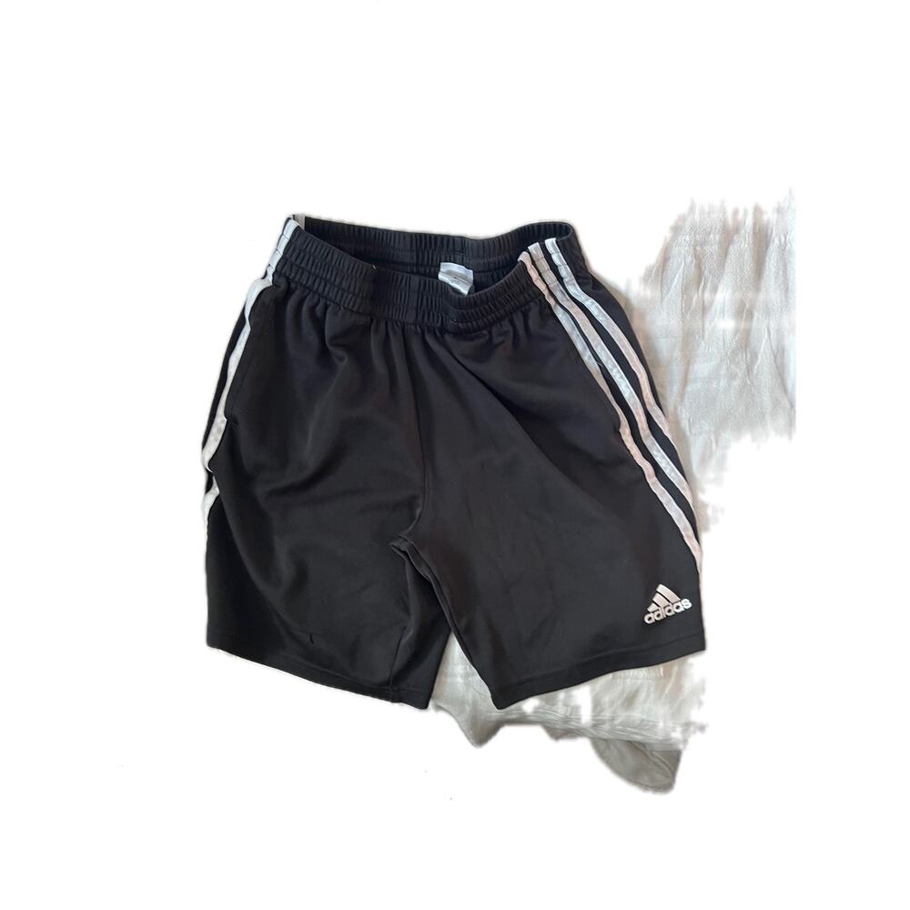 Adidas Black Athletic Shorts Boys M (10-12)